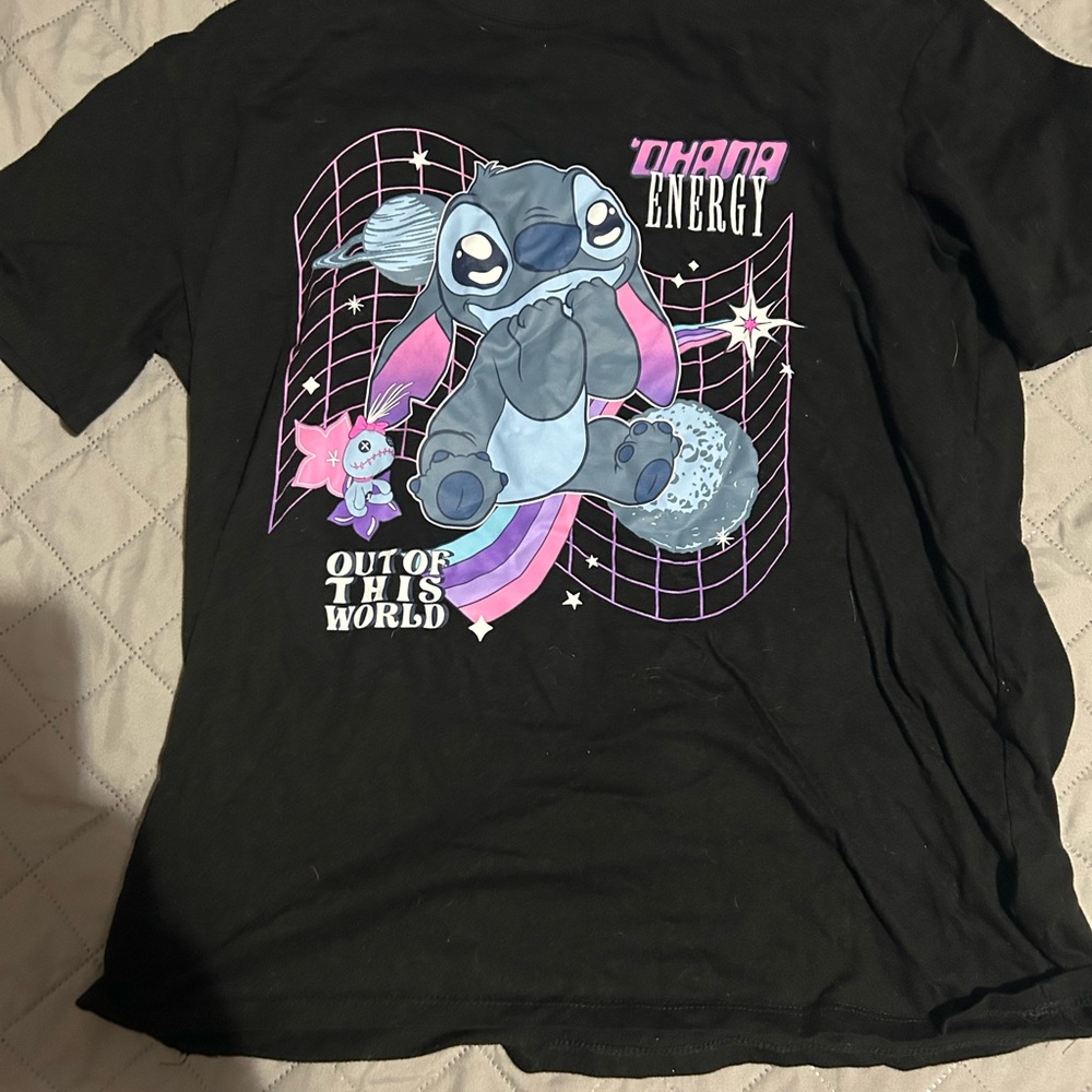 Black Kids Shirt with Cartoon Design